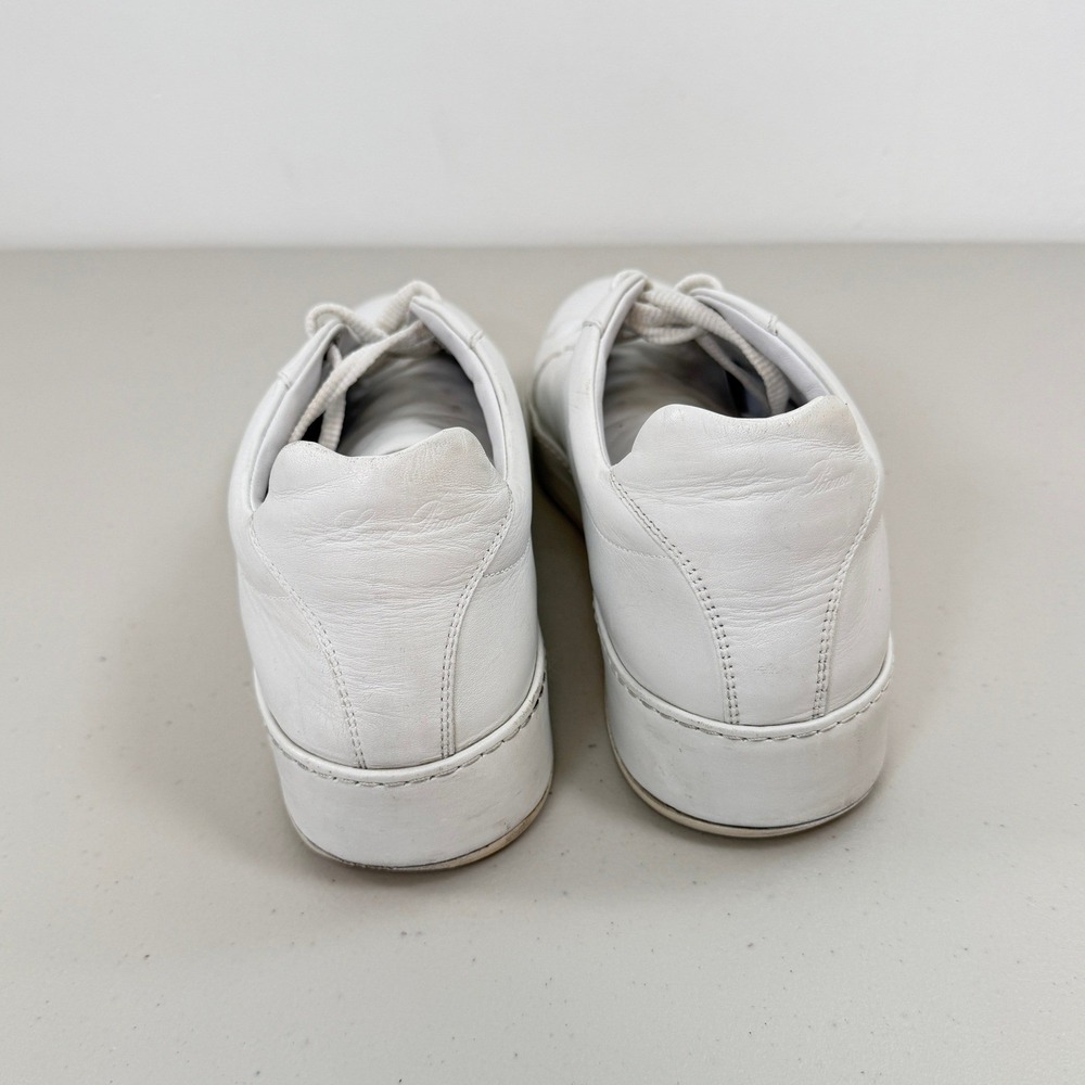 Loro Piana Nuages White Leather Lace Up Sneakers Women Size 40 9 - Picture 4 of 16